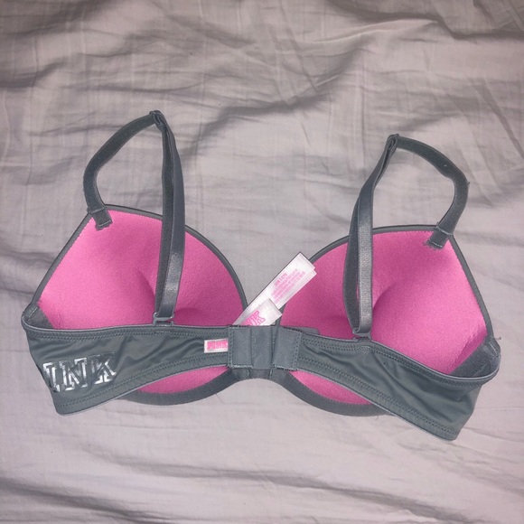 BNWOT Light Blue Super Push Up Bra VS PINK - Picture 2 of 4